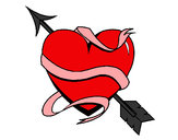 Dibujo Corazón con flecha III pintado por yerahitzel