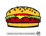 Dibujo Crea tu hamburguesa pintado por abelito