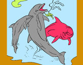 Dibujo Delfines jugando pintado por Alba-R