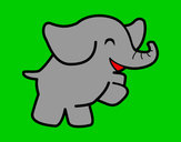 Dibujo Elefante bailarín pintado por sofiapoble