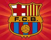 Dibujo Escudo del F.C. Barcelona pintado por JOHA2