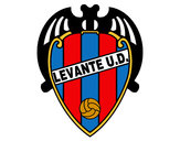 Dibujo Escudo del Levante UD pintado por federicci