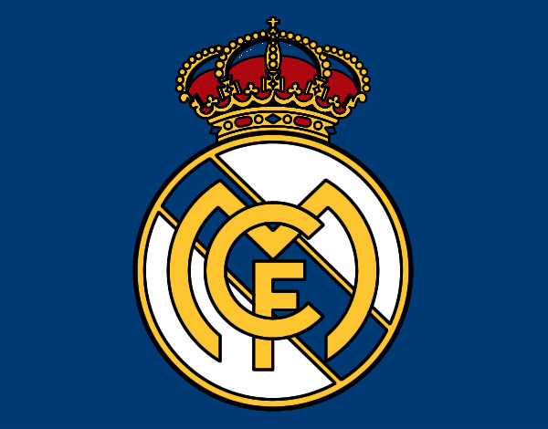 Dibujo Escudo del Real Madrid C.F. pintado por JOHA2
