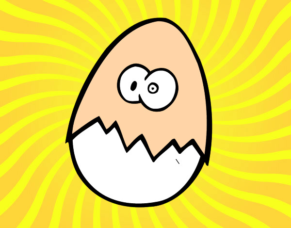 huevo asustado