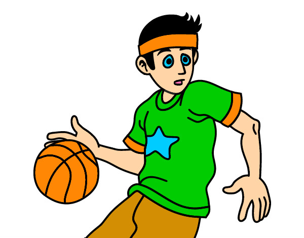 Dibujo de Jugador de básquet junior pintado por Luuuuis en  el  día 10-12-12 a las 23:03:53. Imprime, pinta o colorea tus propios dibujos!