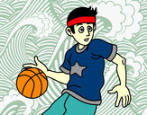 Dibujo Jugador de básquet junior pintado por vicror