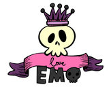 Dibujo Love Emo pintado por nena20