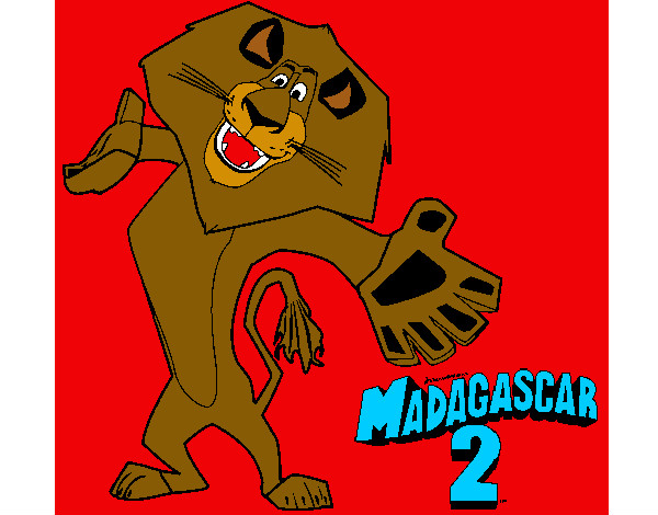 Dibujo Madagascar 2 Alex 2 pintado por blairsita