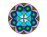 Dibujo Mandala 13 pintado por gorrion