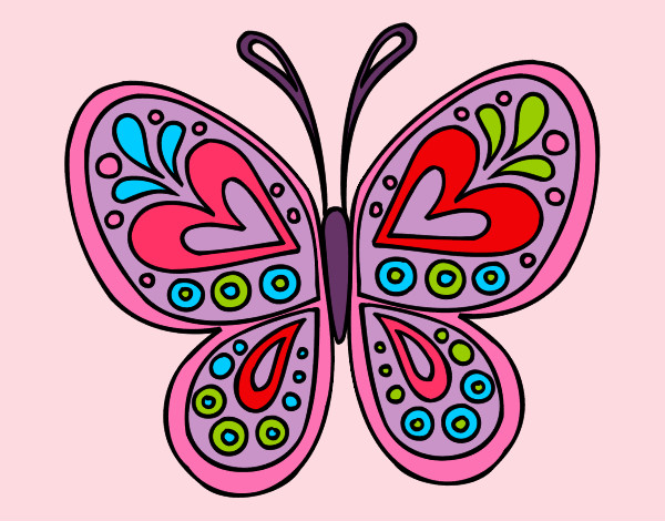 Dibujo Mandala mariposa pintado por Linda_v