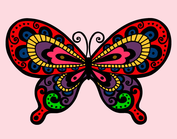 Dibujo Mariposa bonita pintado por naxa