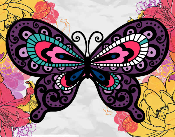 Dibujo Mariposa bonita pintado por Quira