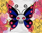 Dibujo Mariposa Emo pintado por val_love