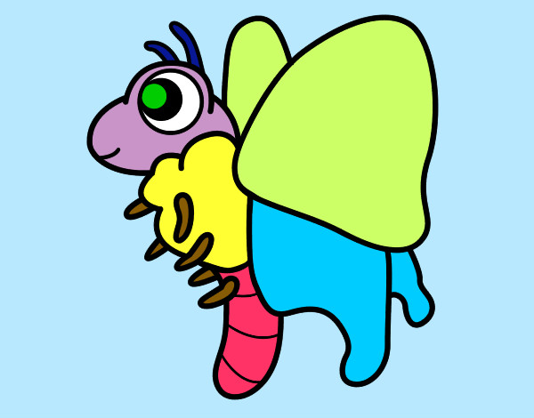 mariposa feliz pintada por anyicita