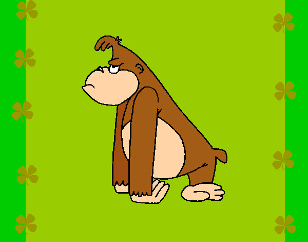 Dibujo Mono enfadado pintado por donnaxa