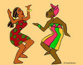 Dibujo Mujeres bailando pintado por donnaxa
