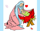 Dibujo Nacimiento del niño Jesús pintado por LIPTUP