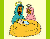 Dibujo Natividad pintado por queyla