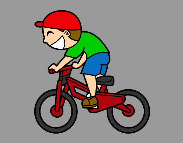Niño ciclista