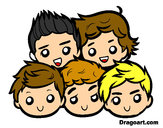 Dibujo One Direction 2 pintado por FranHunte