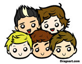 Dibujo One Direction 2 pintado por MerariSty