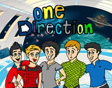 Dibujo One Direction 3 pintado por guiliana