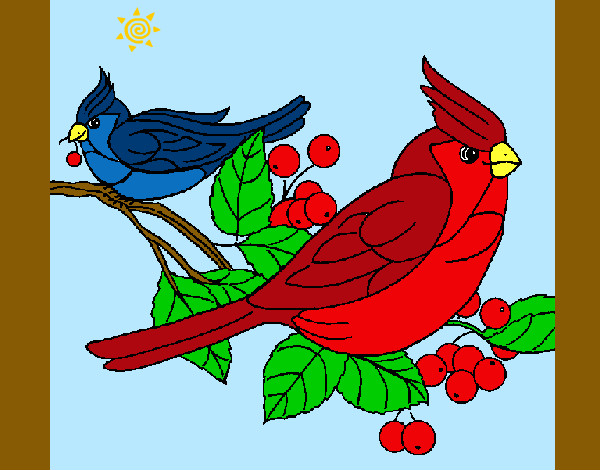 Dibujo Pájaros pintado por Danneliese