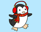 Dibujo Pingüino con bufanda pintado por cecy_2255