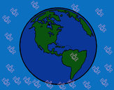Dibujo Planeta Tierra 1 pintado por emilyluis
