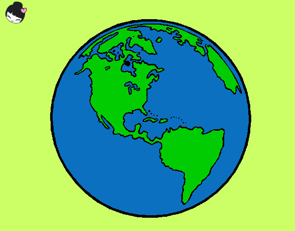 Dibujo Planeta Tierra 1 pintado por Linda_v
