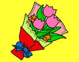 Dibujo Ramo de tulipanes pintado por celeste_10