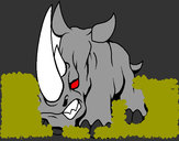 Dibujo Rinoceronte II pintado por JOHA2