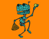 Dibujo Robot jugando al béisbol pintado por federicci