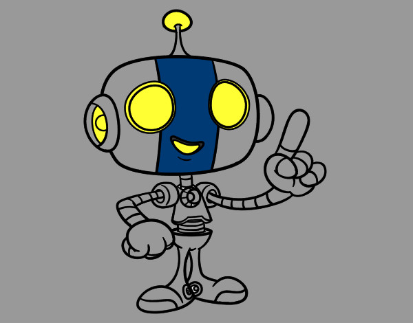 Dibujo Robot simpático pintado por gokusj3