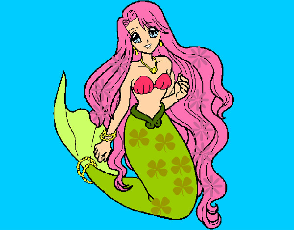 Dibujo Sirenita pintado por Linda_v