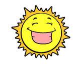 Dibujo Sol sonriendo pintado por sthefania