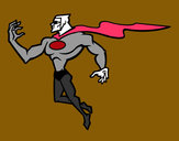 Dibujo Superhéroe poderoso pintado por preXsie