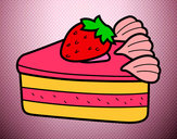 Dibujo Tarta de fresas pintado por karen23259
