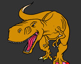 Dibujo Tiranosaurio Rex enfadado pintado por eulices