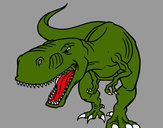 Dibujo Tiranosaurio Rex enfadado pintado por pericotita