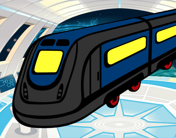 Dibujo Tren de alta velocidad pintado por alan38