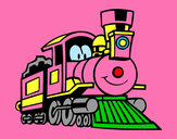 Dibujo Tren divertido pintado por fernandapa
