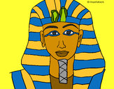 Dibujo Tutankamon pintado por federicci