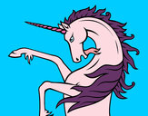 Dibujo Unicornio salvaje pintado por Bloomyz