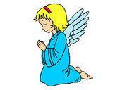 Dibujo Ángel orando pintado por rodriguezt