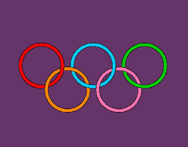 Dibujo Anillas de los juegos olimpícos pintado por francescog