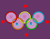 Dibujo Anillas de los juegos olimpícos pintado por ranatiana