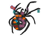 Dibujo Araña venenosa pintado por izan4