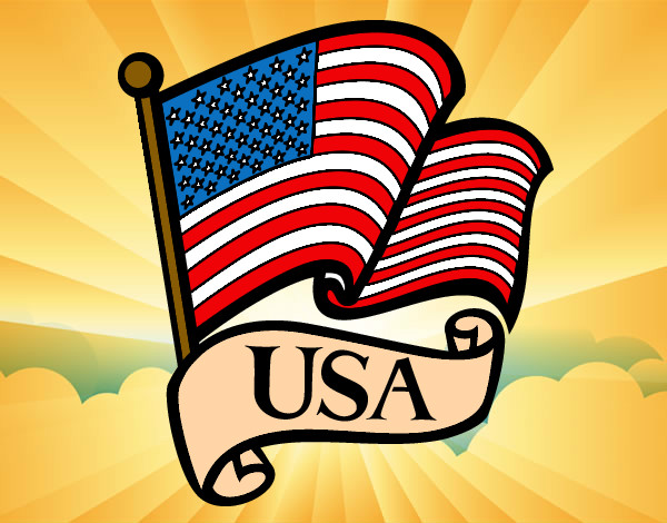 Dibujo Bandera de los Estados Unidos pintado por AngelaB
