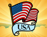 Dibujo Bandera de los Estados Unidos pintado por Yanni100